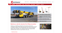 Desktop Screenshot of manitowoccranes.com